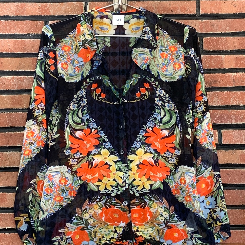 Cabi Long Sleeve Blouse SZ - XS - Picture 1 of 5